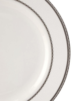 Набор столовой посуды 20 предметов ANGELICA (десертная 19см-6шт/обеденная 27см-6шт/суповая 23см-6шт/блюдо овальное 30см-1шт/салатник 20см-1шт) фарфор 000000000001223871