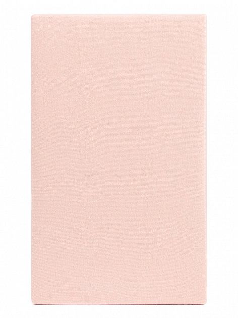 Простыня на резинке 200х200+25см DE'NASTIA розовая трикотажная 100% хлопок 000000000001211333