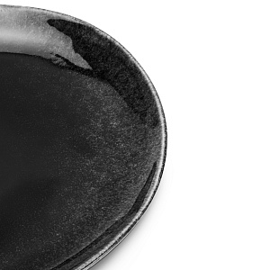 Тарелка обеденная 29см Агат черный глазурованная керамика 000000000001217655
