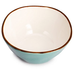 Салатник 16,5см Акварель бирюза глазурованная керамика 000000000001217611