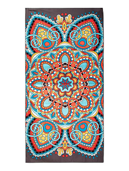 Полотенце пляжное с чехлом 75х150см Мандала микрофибра полиэстер 000000000001227524