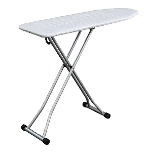 Доска гладильная 110х33см PERILLA Гиги однотонная. Имеет пластиковый крючок для крепления в шкафу. Гладильная поверхность-металл термостойкий чехол 000000000001205948