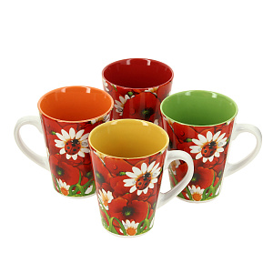 Набор кружек Wellberg, керамика, 5 предметов 000000000001172371
