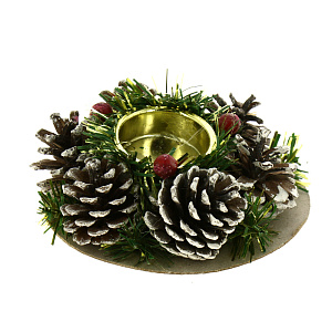 Подсвечник новогодний 12см R010590 000000000001191501