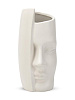 Ваза 6,5х14,5см Фьюжн белый керамика