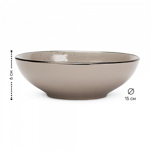 Набор столовой посуды 16 предметов мокко глянец керамика 000000000001219908