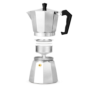 Кофеварка гейзерная 300мл индукция металл алюминий 000000000001220189