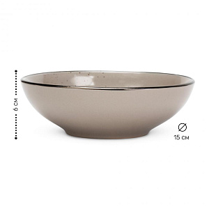 Набор столовой посуды 16 предметов мокко глянец керамика 000000000001219908