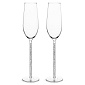 Набор фужеров для шампанского 2шт 200мл CRISTELLE ножка с кристаллами стекло
