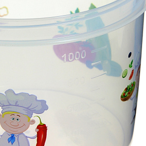 Банка 1,2л с декором 000000000001098559