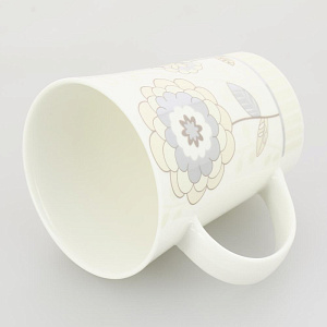 Кружка 370мл MILVIS Цветок перламутр фарфор 000000000001208587