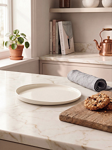 Тарелка обеденная 26,2см DE'NASTIA Moon белый фарфор 000000000001231327