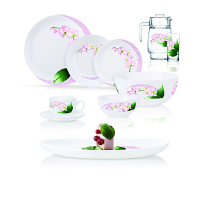 Набор столовый 46 предметов PINK ORCHID P9939 000000000001195205