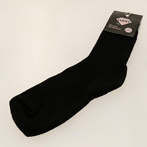 Носки мужские р27(41-42) LUCKY черно-серые 85%шерсть/15%полиамид 000000000001182909