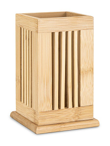 Подставка для столовых приборов 9,5х9,5х16см бамбук 000000000001227951