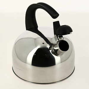Чайник со свистком металл 2000мл бакелитовая ручка, капсульное дно стенки корпуса 0,3мм дно 1,1мм подарочная упаковка GUTERWAHL 126-18007 000000000001201429