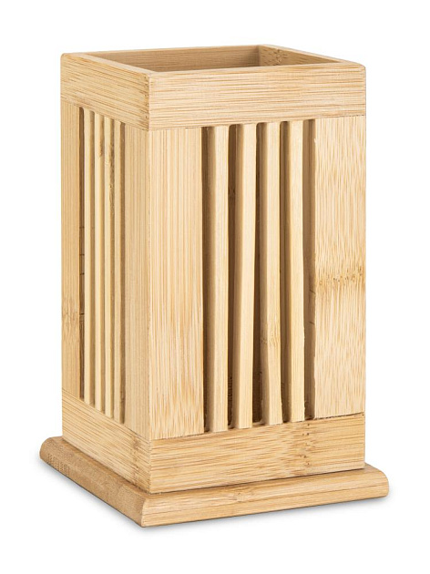 Подставка для столовых приборов 9,5х9,5х16см бамбук 000000000001227951