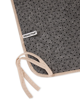 Подушка на стул 40x35x38см DE'NASTIA мемори молочный полиэстер 000000000001154455