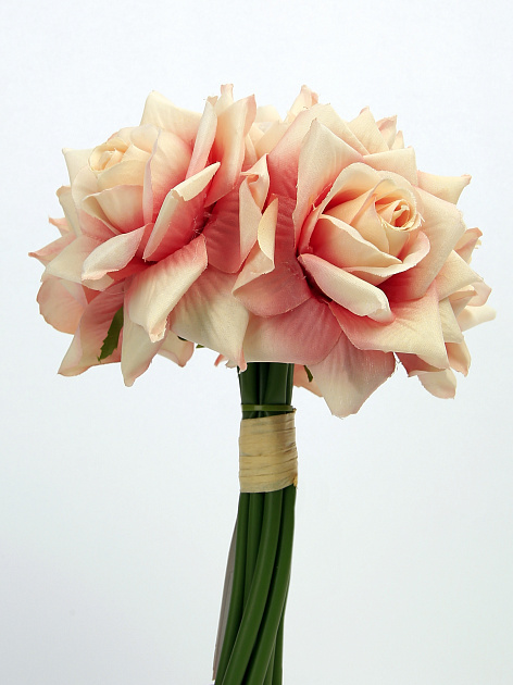 Цветок искусственный "Розы" 9 бутонов 25см R010753 000000000001197543