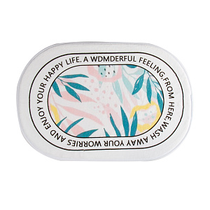 Коврик для ванной 40х60см LUCKY цветы полиэстер BT12704-1 000000000001217260