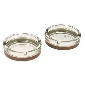 Набор пепельниц 2шт ПРОМСИЗ Ампир Рубин стекло 000000000001200671