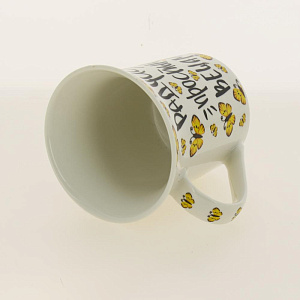 Кружка 310мл, NEW BONE CHINA,упаковка-гофрокороб,РЕЦЕПТ СЧАСТЬЯ,170-08014 000000000001192688