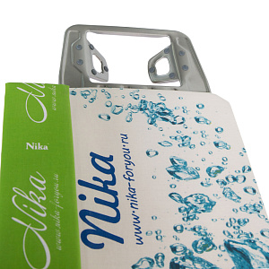 Доска гладильная 122,5х34,5см НИКА 3+. Подставка под утюг. Съемный подрукавник. Розетка. Полка для белья. Гладильная поверхность-фанера чехол-хлопок 000000000001014229