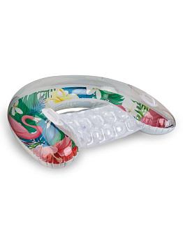 Матрас-кресло 116х79см для плавания с ручками фламинго в ассортименте 000000000001227377