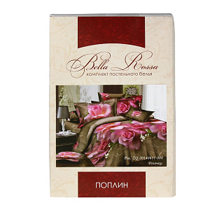 Комплект постельного белья Регион Bella Rossa, евро, поплин 000000000001029542