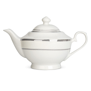 Сервиз чайный 15 предметов Анжелика с серебром фарфор 000000000001219780