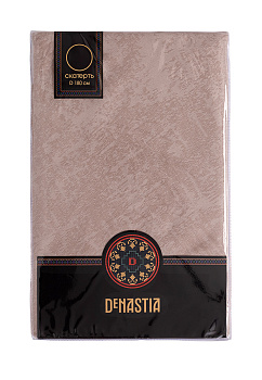 Скатерть 180см DE'NASTIA эффект потёртости бежевый жаккард полиэстер 000000000001211745