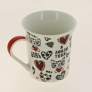 Кружка 310мл Влюблённый кот подарочная упаковка 160-08037 000000000001184057
