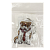 Брелок-фонарь электр Собака с галстук(4,7x6,7см)со светодиодной лампой арт.44388 000000000001183509