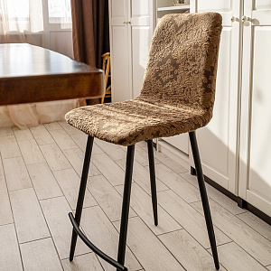 Чехол на стул 40x40x45см LUCKY бежевый Жаккард2 полиэстер 000000000001216963