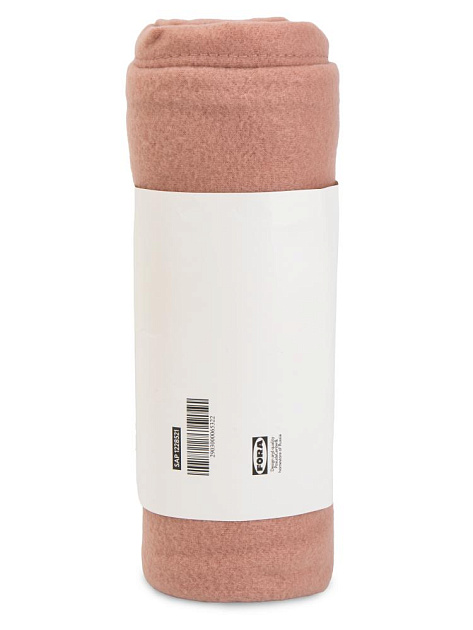 Плед 160х120см FORA плотность 130гр/м персиковый полиэстер 000000000001228521