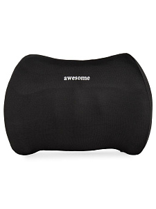 Подушка 41х29см для спины черная с эффектом памяти пена полиэстер 000000000001228540