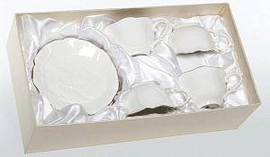 Набор чайный 8 предметов (чашка 220мл-4шт/блюдце-4шт) BALSFORD БЕАТРИЧЕ фарфор 000000000001212784