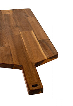 Доска универсальная 72x28x2см DE'NASTIA прямоугольная большая с ручкой светло-коричневый дерево акация 000000000001216971