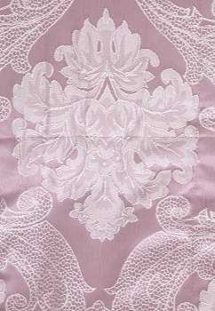 Покрывало 190х220см DE'NASTIA кружево Ампир 3слоя лиловое жаккард 100% полиэстер 000000000001212614
