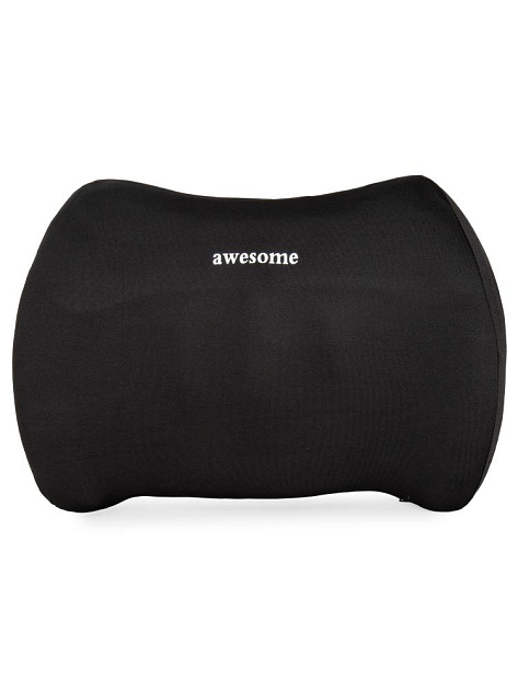 Подушка 41х29см для спины черная с эффектом памяти пена полиэстер 000000000001228540