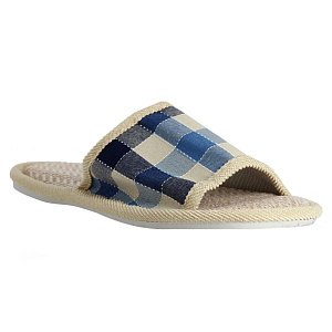 Тапочки домашние мужские, синий, 44-45 размер 000000000001174373