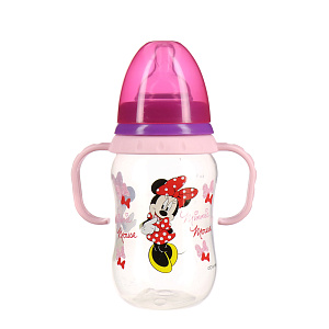 Бутылочка с соской от 6 месяцев Микки и Минни  Lubby&Disney baby, 250мл 000000000001135533