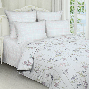 Комплект постельного белья 1,5-спальный BELLA ROSSA рис7891 вид1/7892 вид1 поплин хлопок 100% 000000000001207219