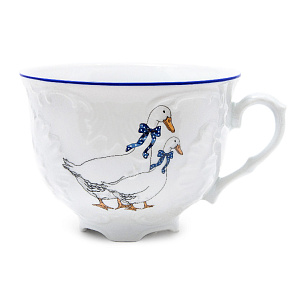 Чашка для завтрака 330мл CMIELOW Рококо Гуси фарфор 000000000001214861