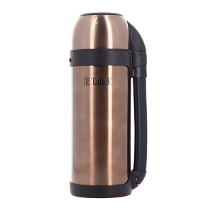 Термос 1,5л TALLER Брэдфорд коричневый нержавеющая сталь 000000000001160147