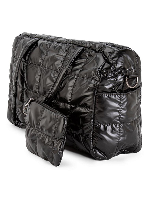 Сумка женская 2в1 35х24х15см стеганная черный полиэстер 000000000001229457