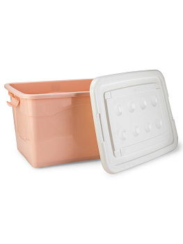 Контейнер для хранения 75л с крышкой ЦВЕТНОЙ в ассортименте полипропилен 000000000001227843