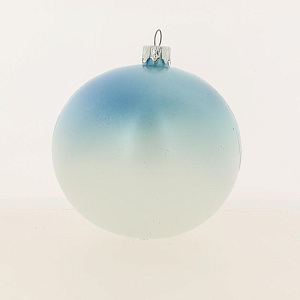 Декоративное украшение 10см Шар 5 БИРЮСИНКА Зима стекло 000000000001179994