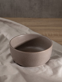 Салатник 15,2см/750мл DE'NASTIA Графит бежевый матовая керамика 000000000001227038