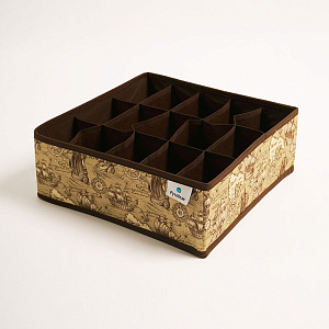 Органайзер для хранения 15 секций 30x30x11см РУТАУПАК МОРСКАЯ ИСТОРИЯ ткань 000000000001211974